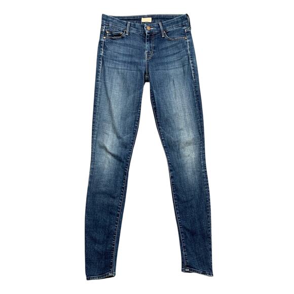 Mother Jeans Womens 25 Denim Looker Slow Ride Skinny Ankle Slant Hem Stretch - Picture 1 of 14